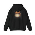 CRT TV Cat | Print on Back Hoodie