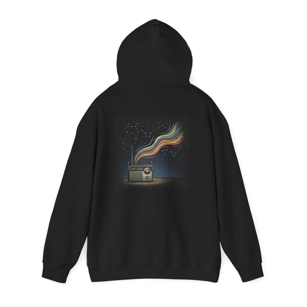 Radio Constellations | Print on Back Hoodie