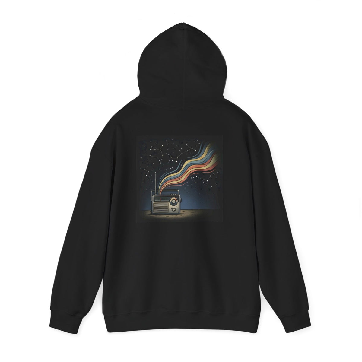 Radio Constellations | Print on Back Hoodie