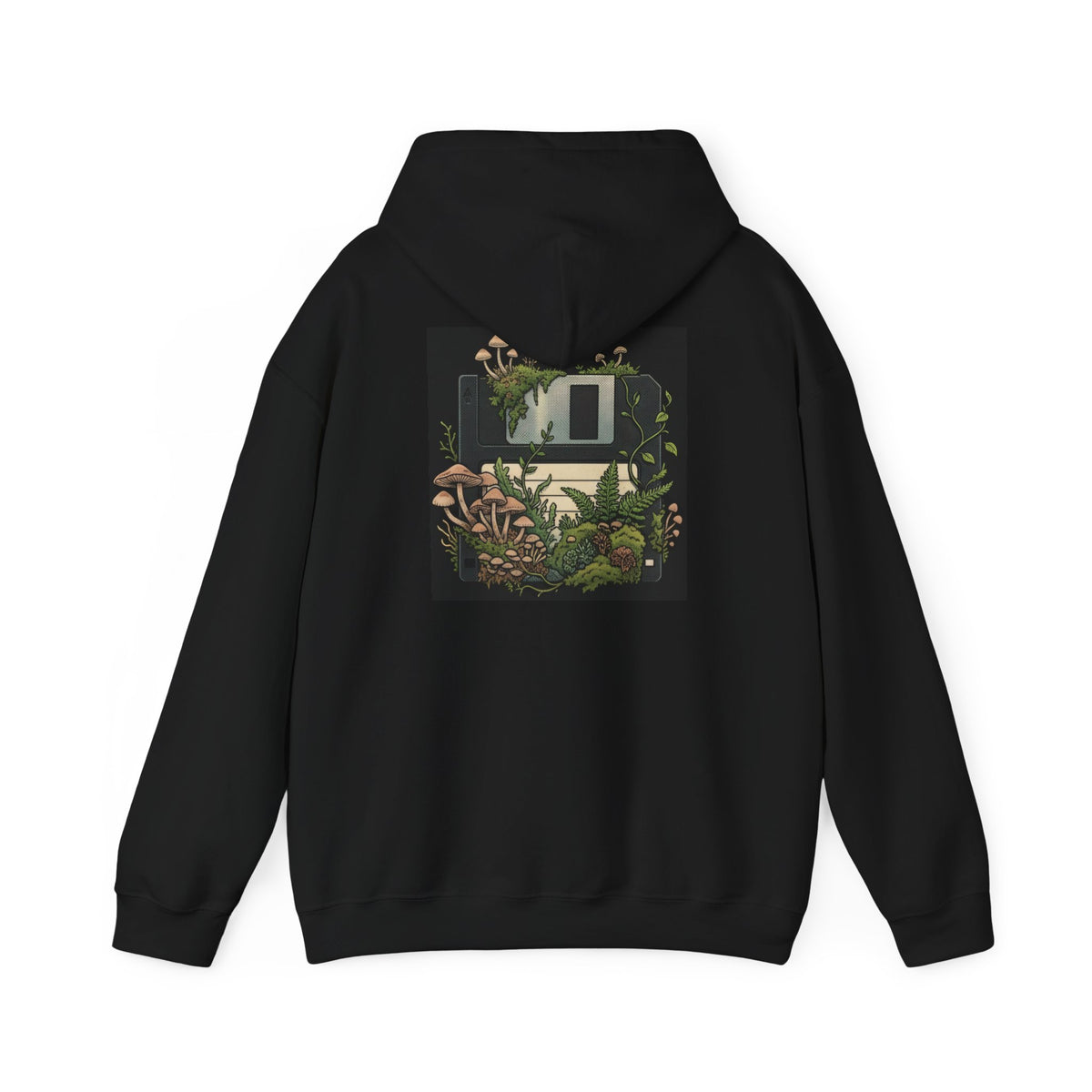 Floppy Disk | Print on Back Hoodie