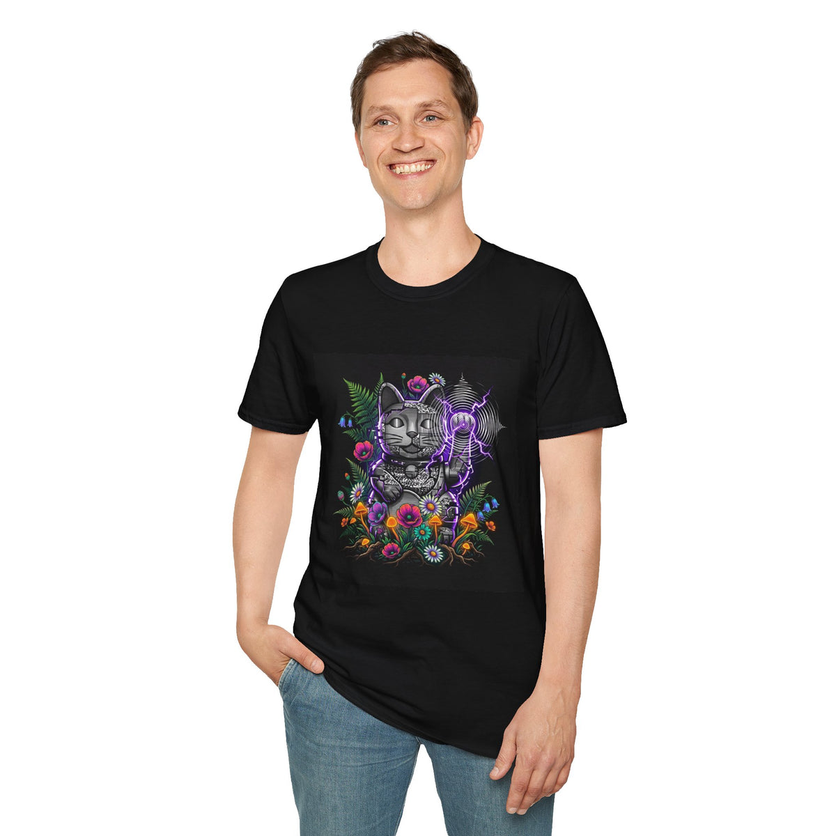 Kinetic Static Cat | Unisex T-Shirt
