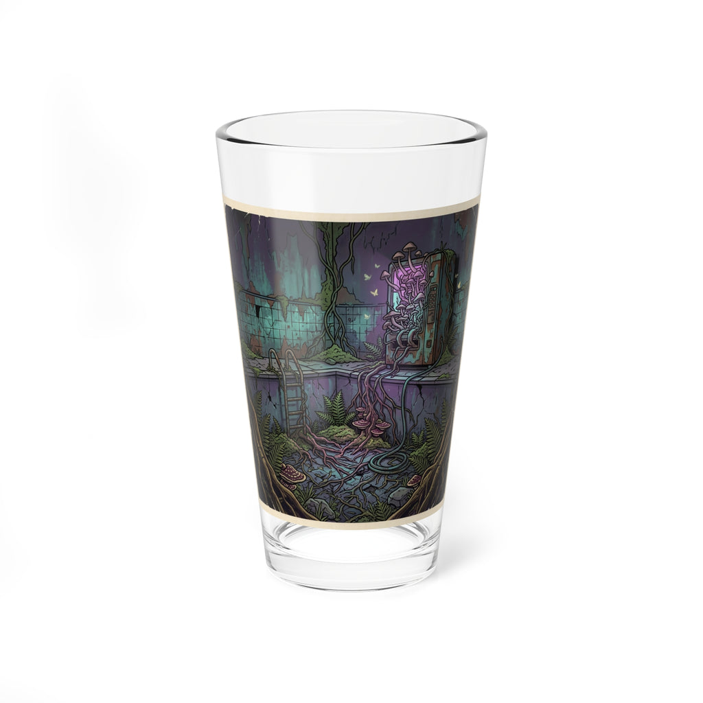 Overgrown Vending Machine | 16 oz Glass