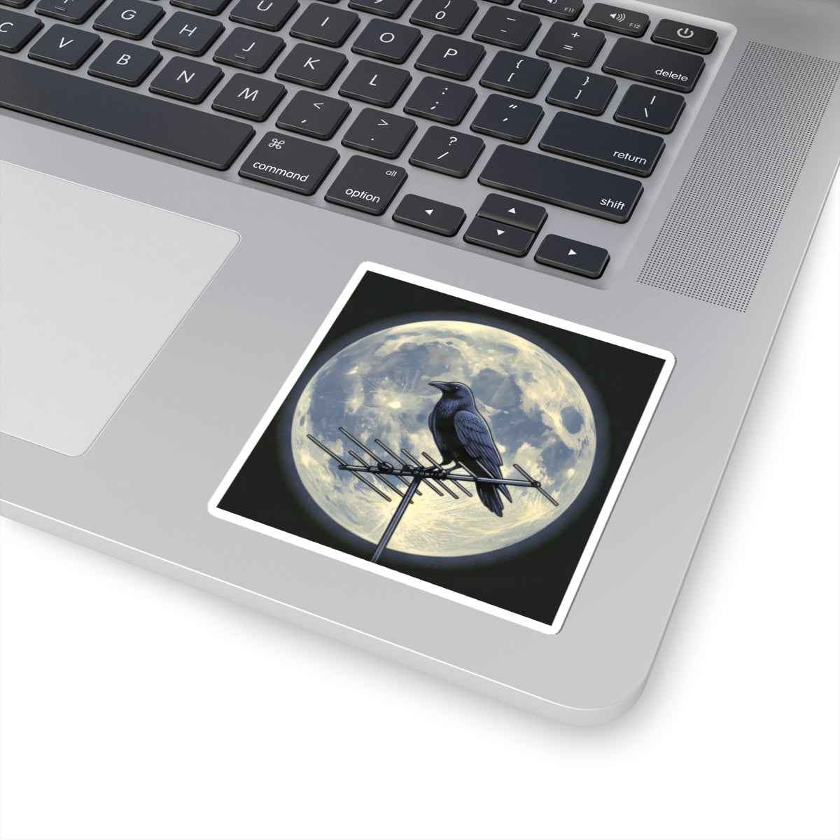Crow on Antenna | Kiss-Cut Sticker