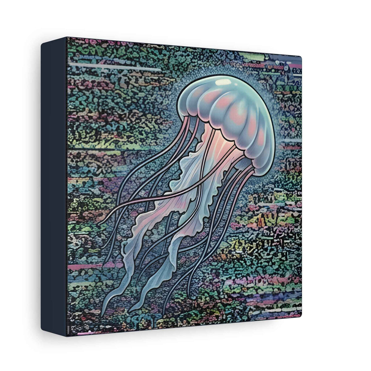 Glitched Jellyfish | Matte Canvas