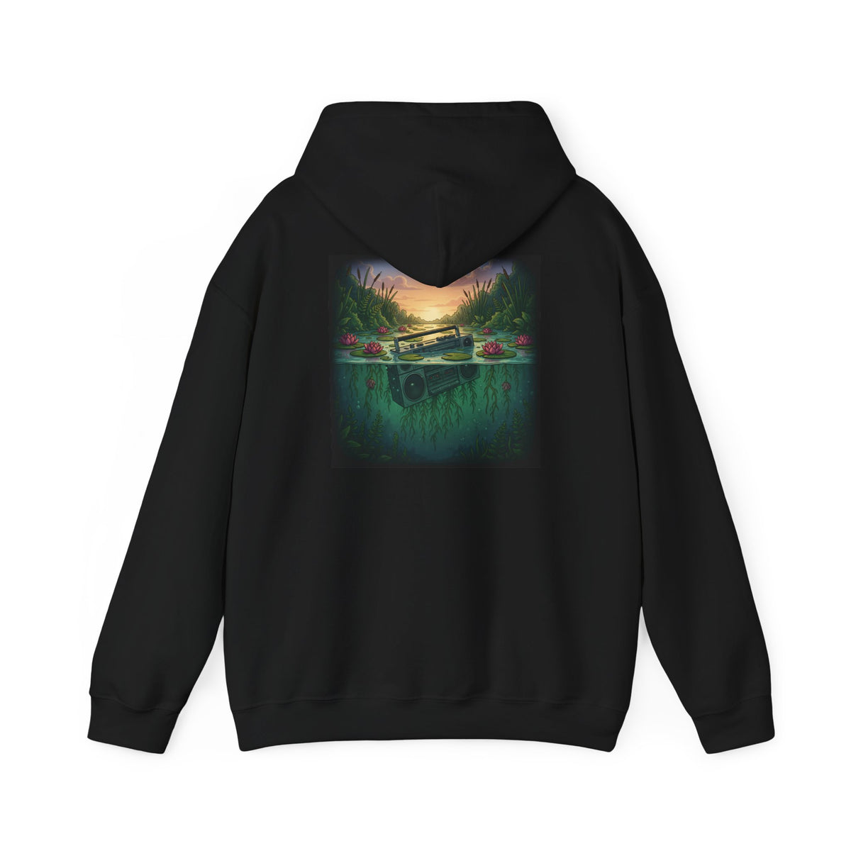 Submerged Frequency | Print on Back Hoodie