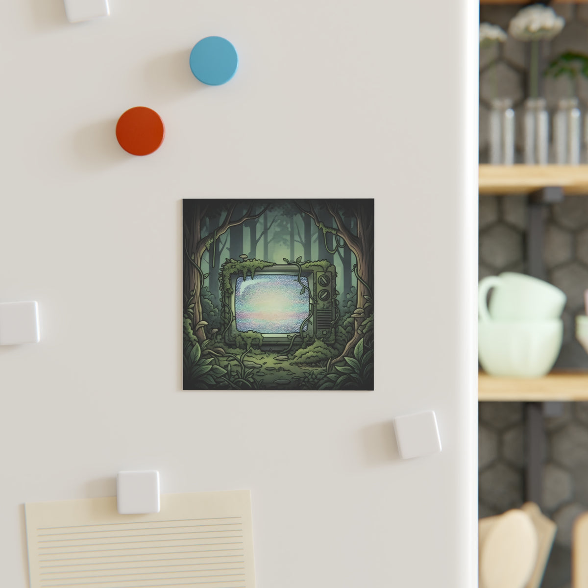 Forest CRT | Square Fridge Magnet