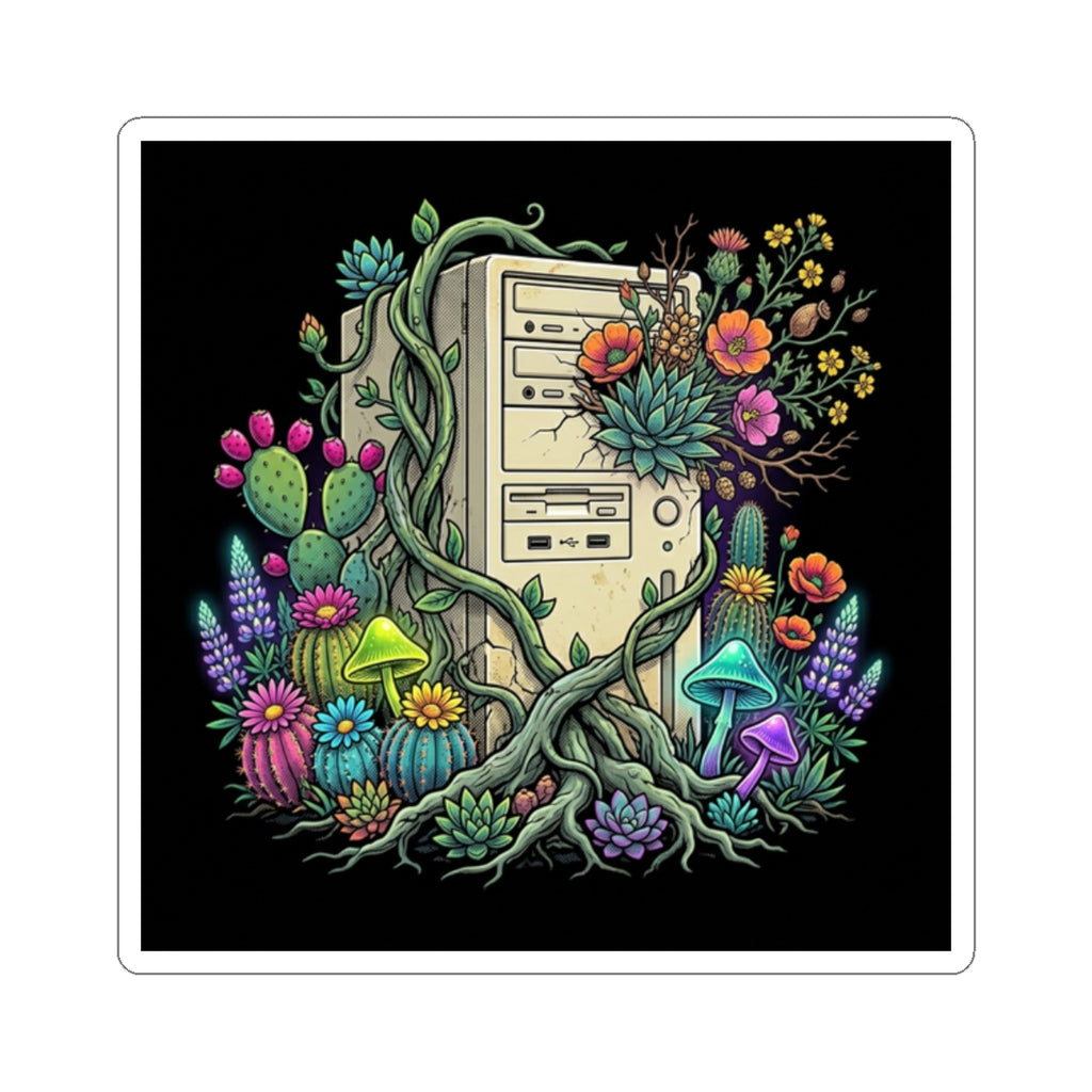 Flower Tower | Kiss-Cut Sticker