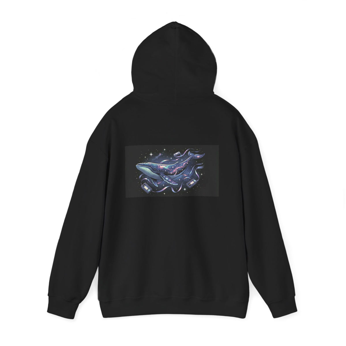 Cosmic Whale | Print on Back Hoodie