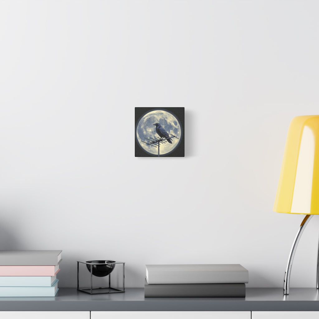 Crow on Antenna | Matte Canvas