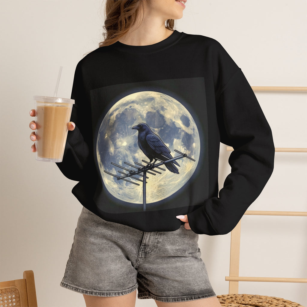 Crow on Antenna | Crewneck Sweatshirt