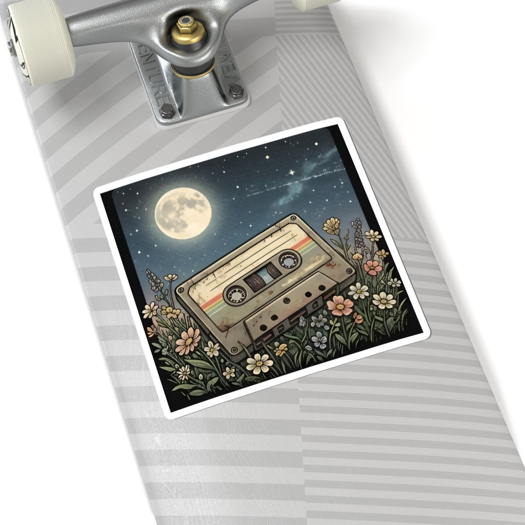 Cassette Moon | Kiss-Cut Sticker