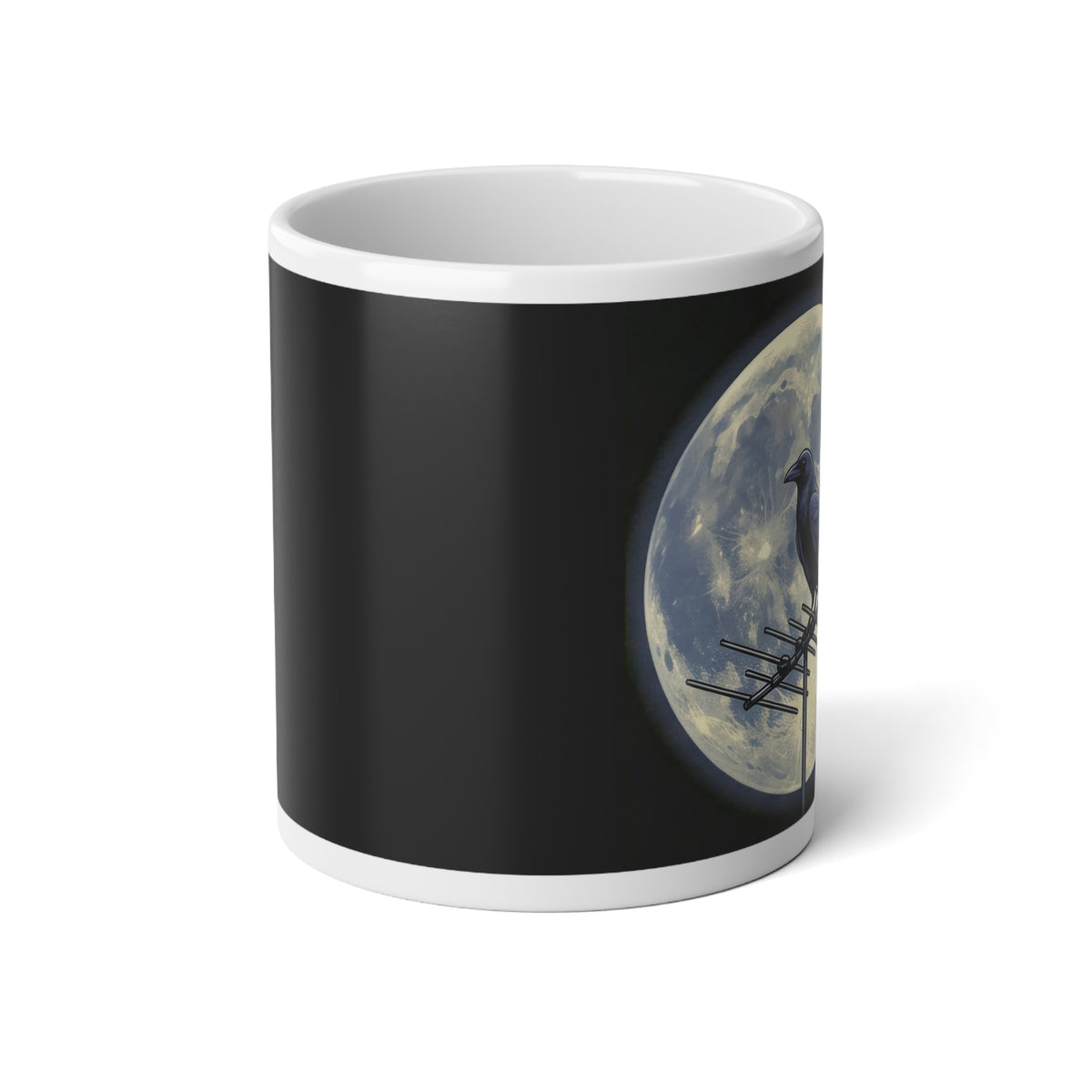 Crow on Antenna | 20 oz Coffee Mug