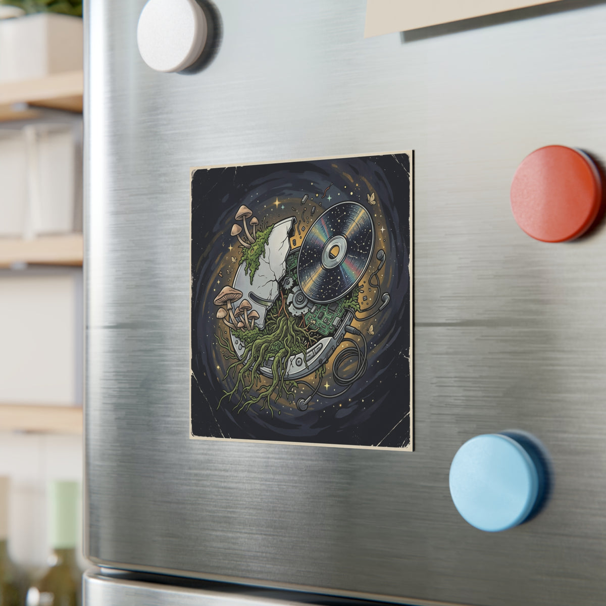 Galactic Compact | Square Fridge Magnet