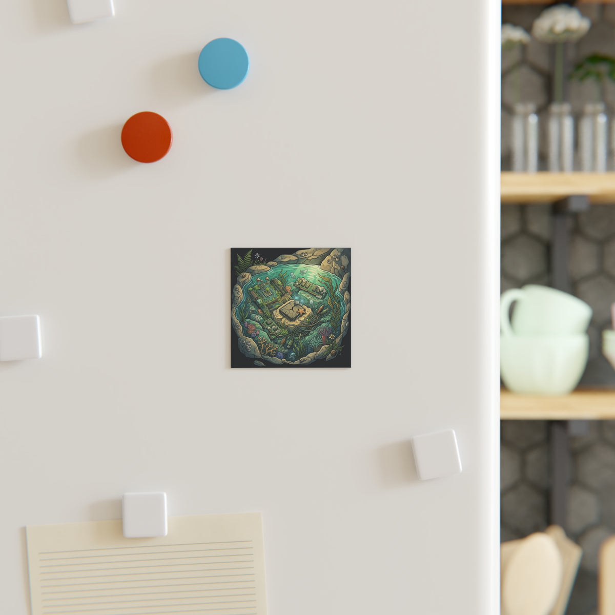 Tidal Mainboard | Square Fridge Magnet