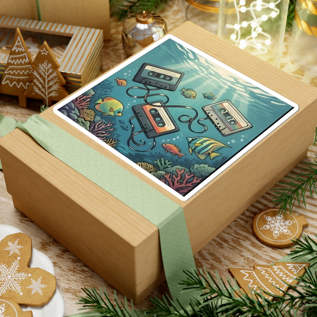 Underwater Cassette Tapes | Kiss-Cut Sticker