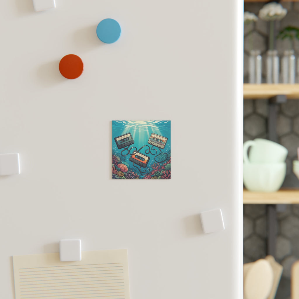 Oceanic Frequency | Square Fridge Magnet