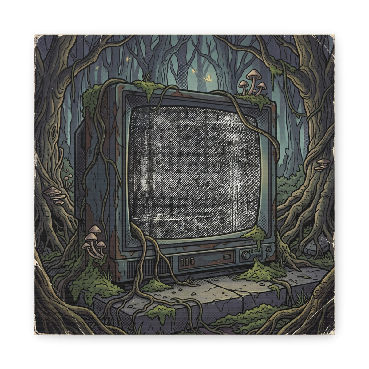 Forest Static | Matte Canvas