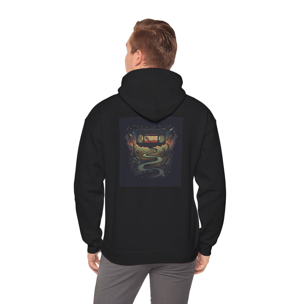Cosmic Rewind | Print on Back Hoodie