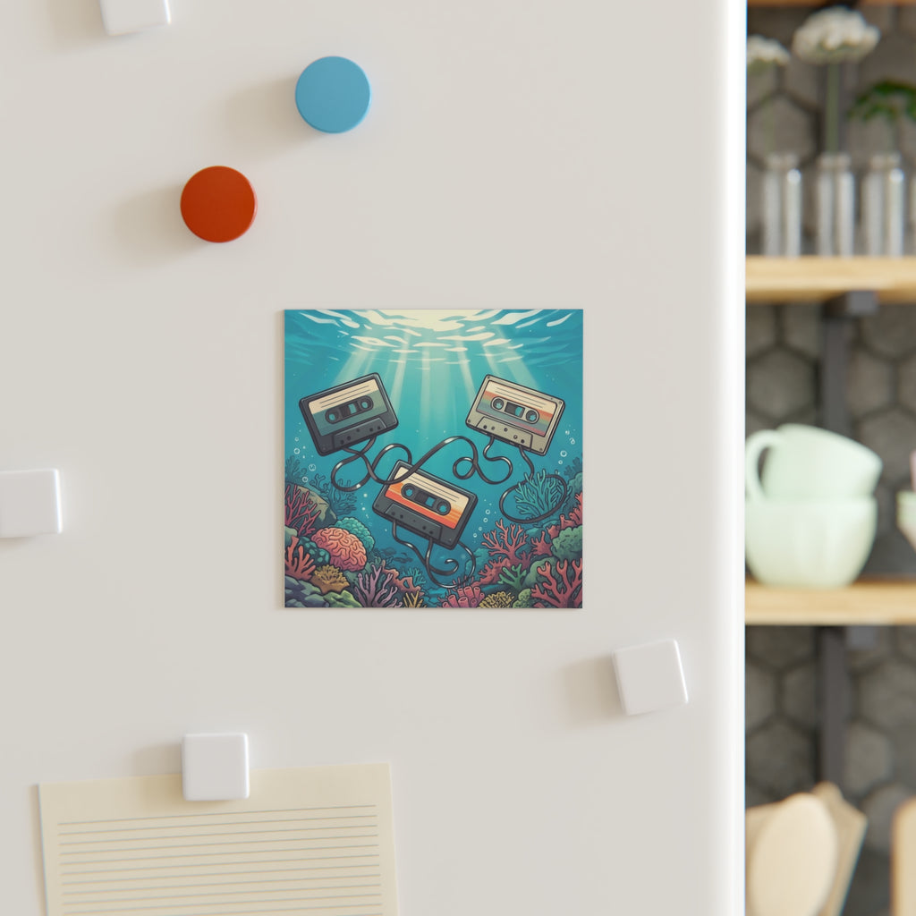 Oceanic Frequency | Square Fridge Magnet