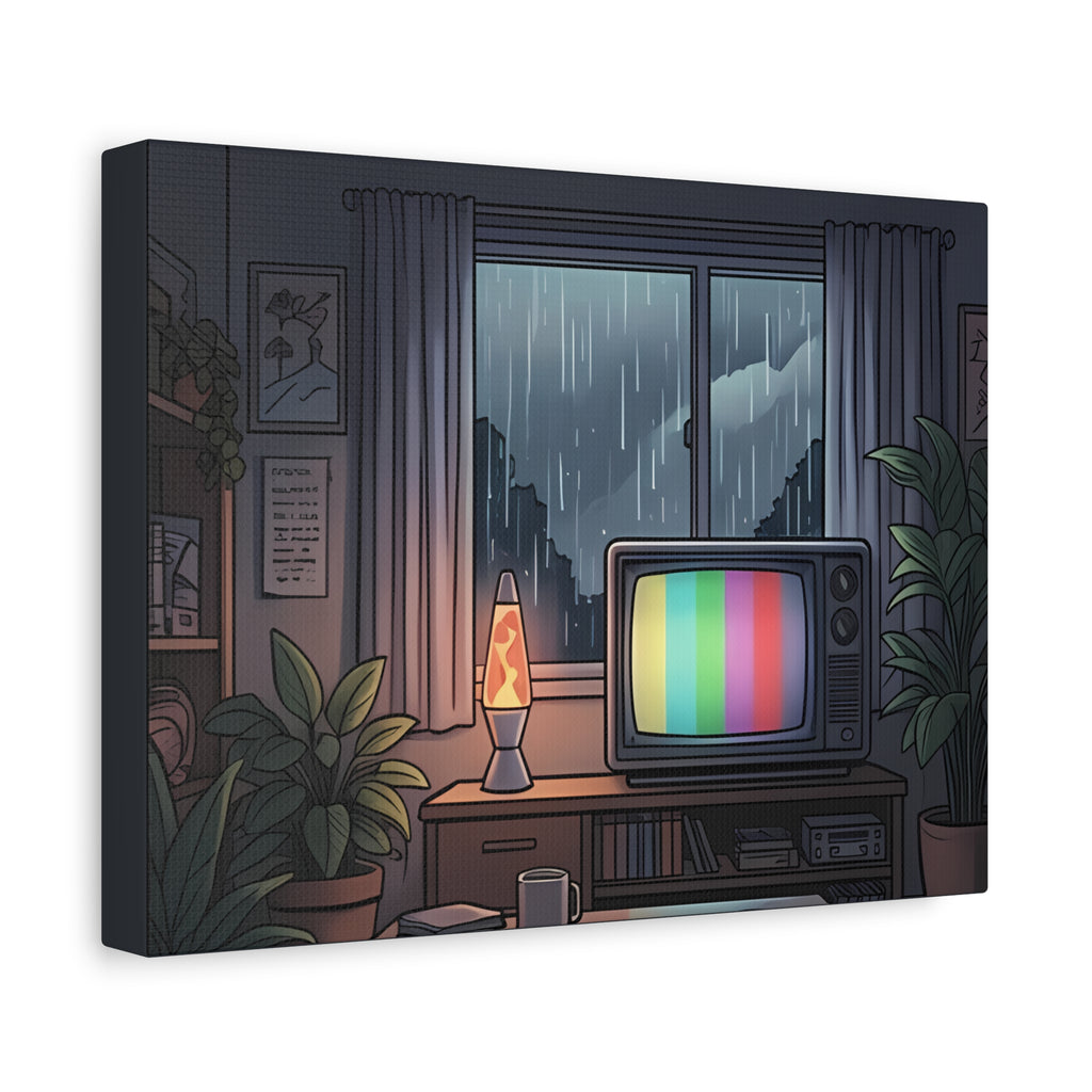 Rainy Night Broadcast | Matte Canvas