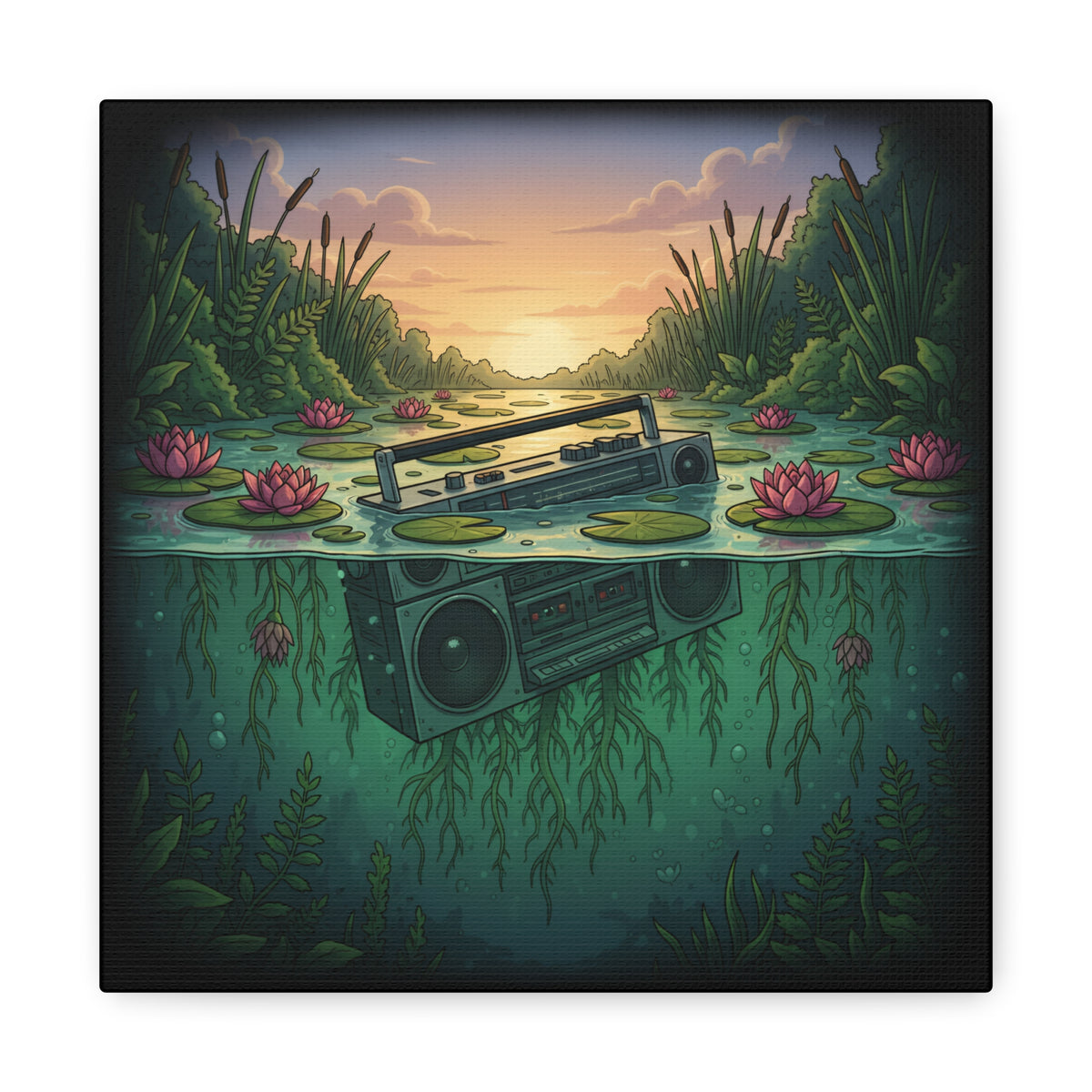 Submerged Frequency | Matte Canvas