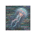 Glitched Jellyfish | Square Fridge Magnet