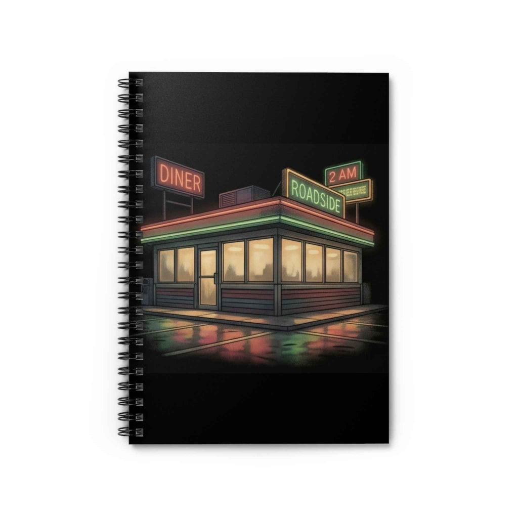 2AM Roadside Diner | Spiral Bound Notebook