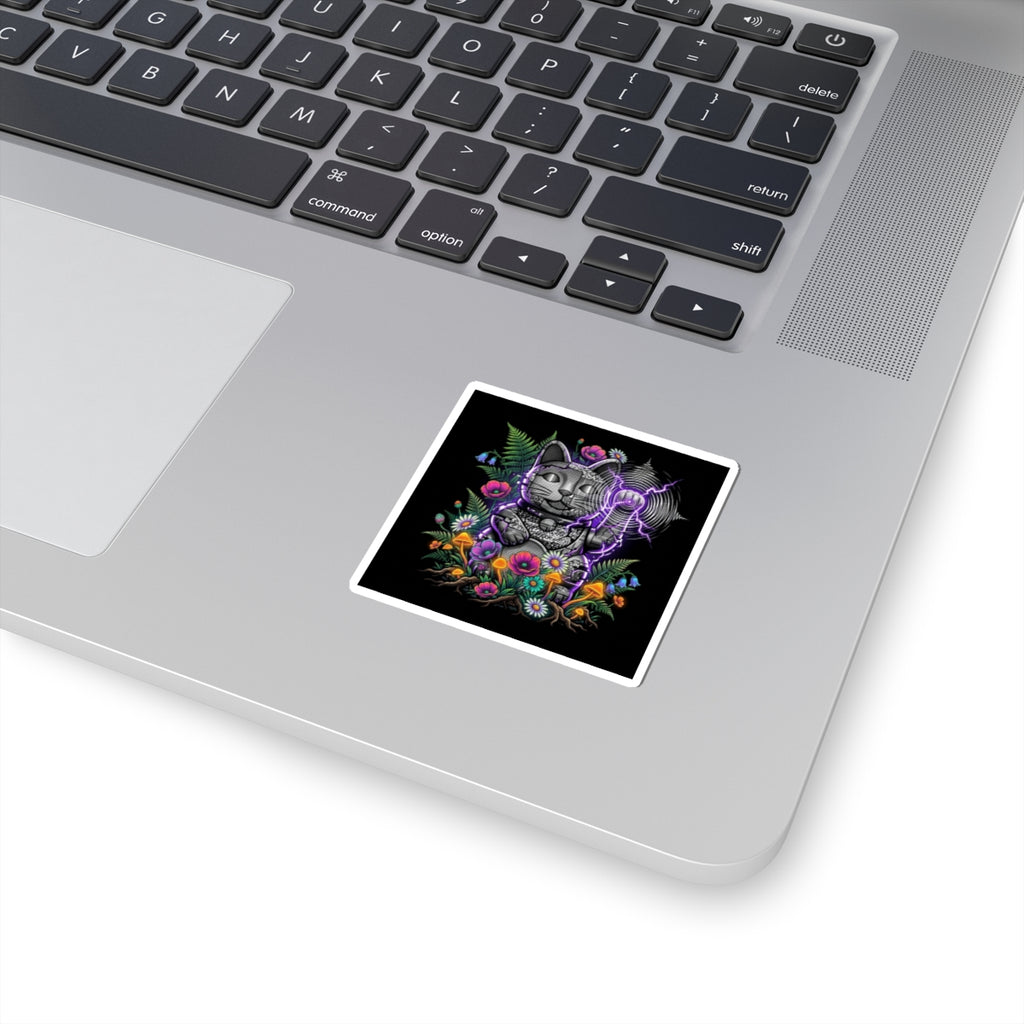 Kinetic Static Cat | Kiss-Cut Sticker - Planet Static