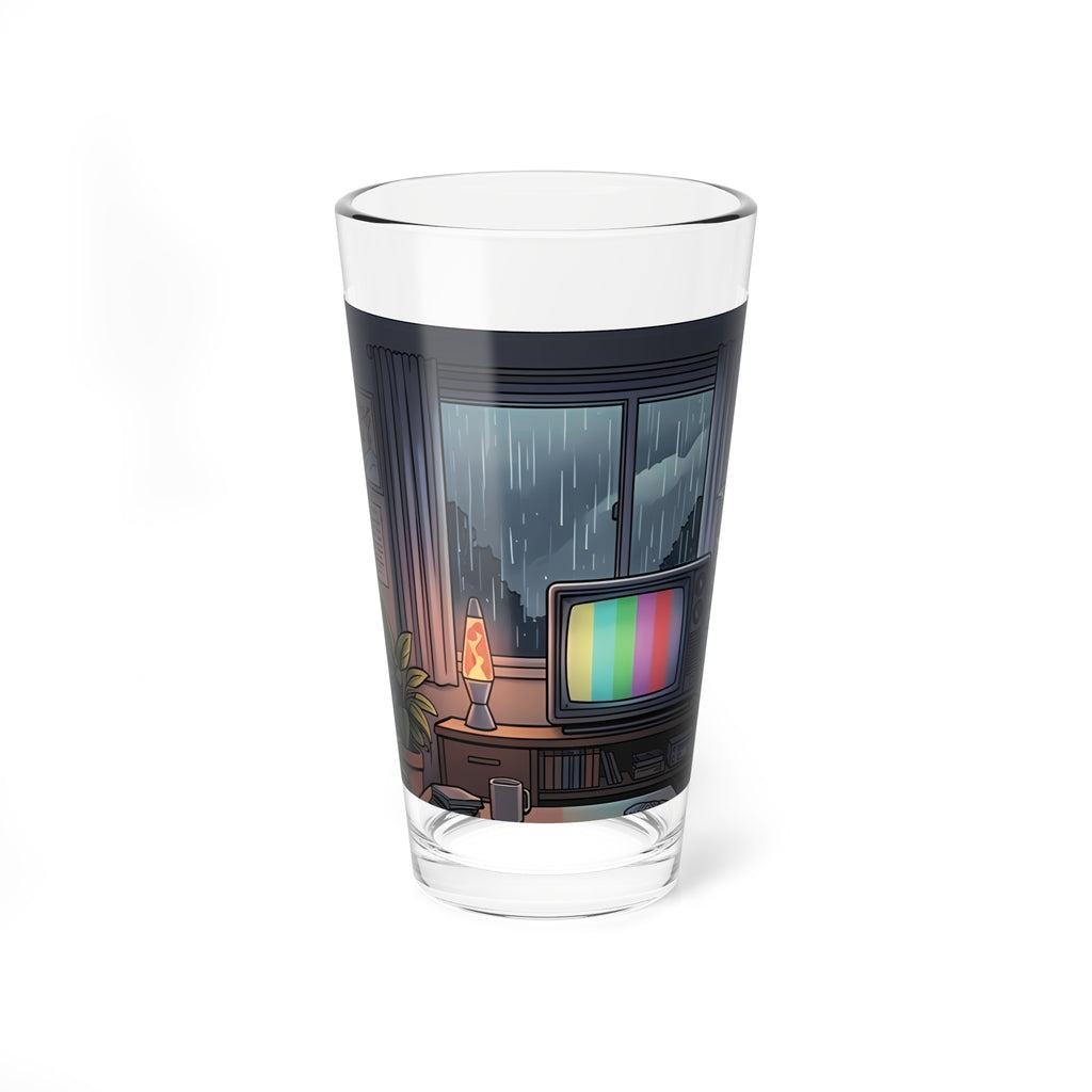 Rainy Night Broadcast | 16 oz Glass