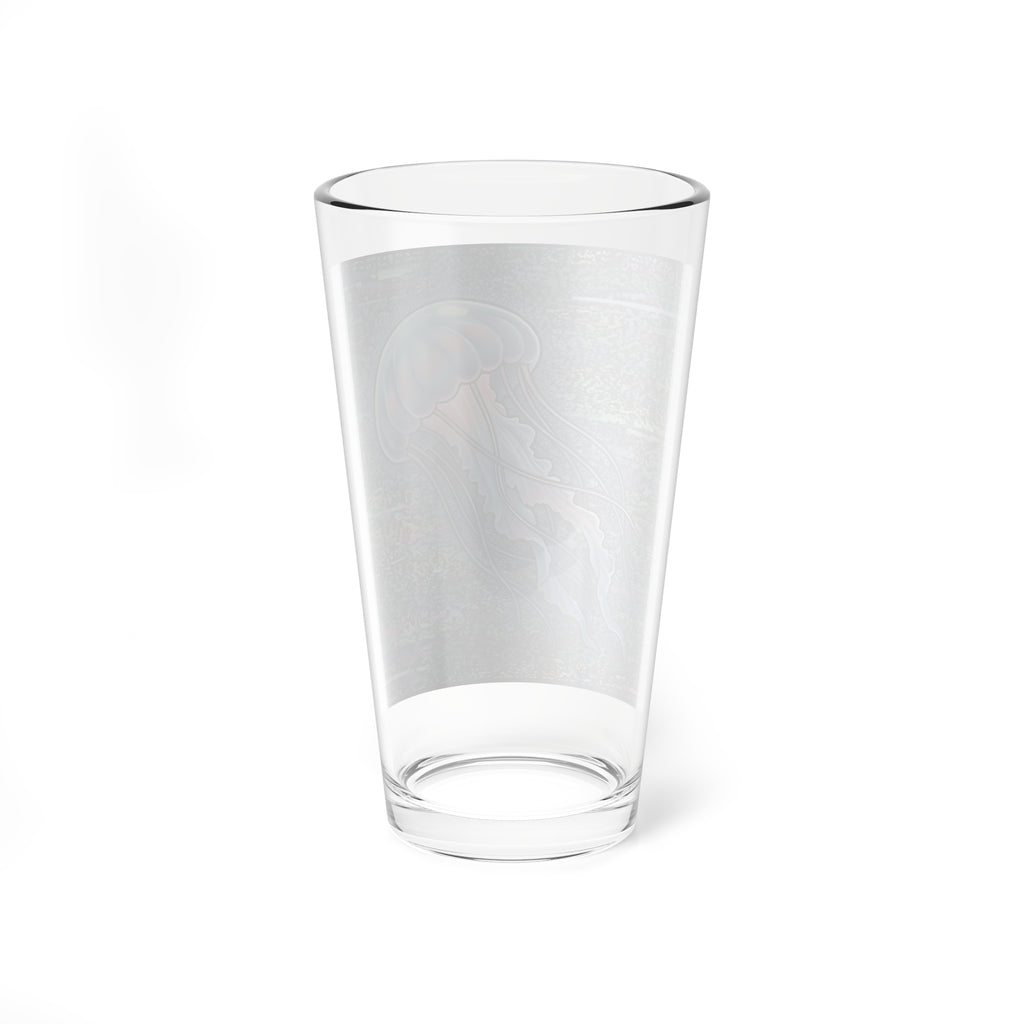 Glitched Jellyfish | 16 oz Glass