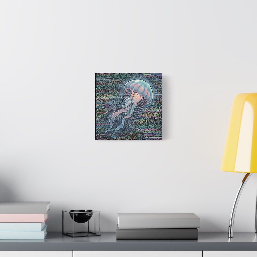 Glitched Jellyfish | Matte Canvas