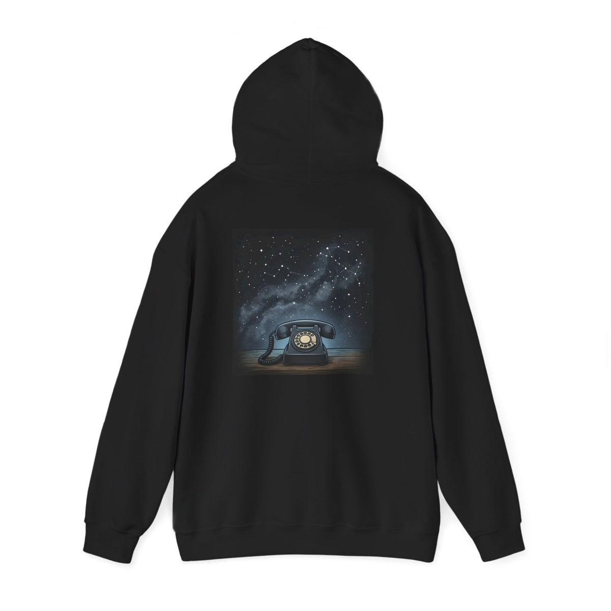 Rotary Telephone |Print on Back Hoodie