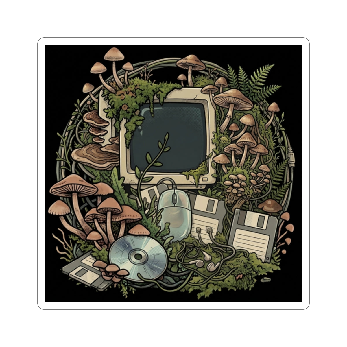 Desktop Terrarium | Kiss-Cut Sticker