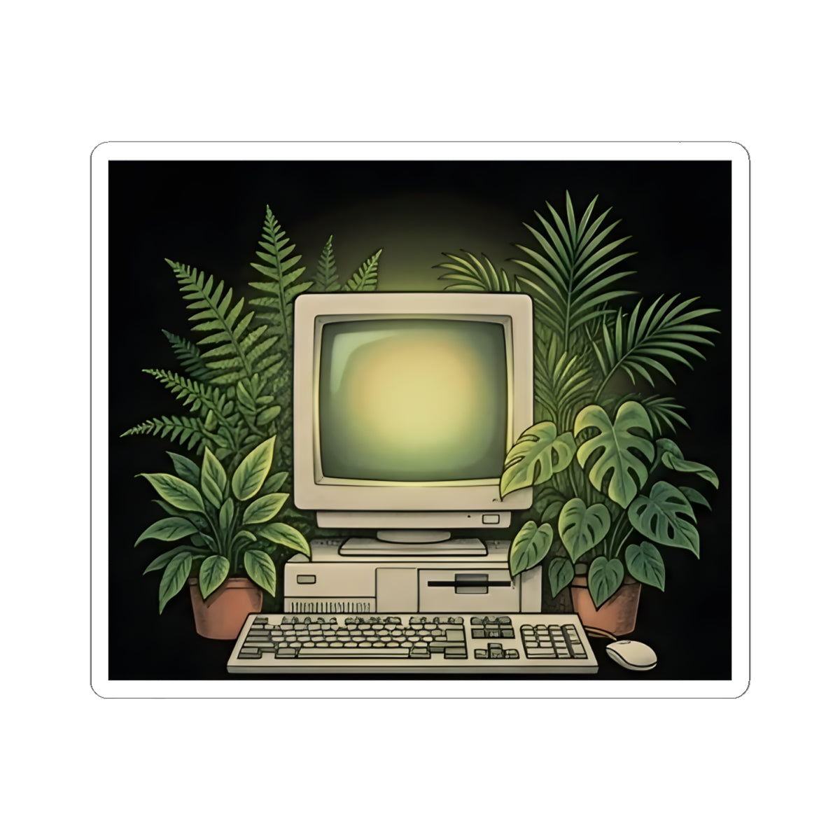 Computer Garden | Kiss-Cut Sticker