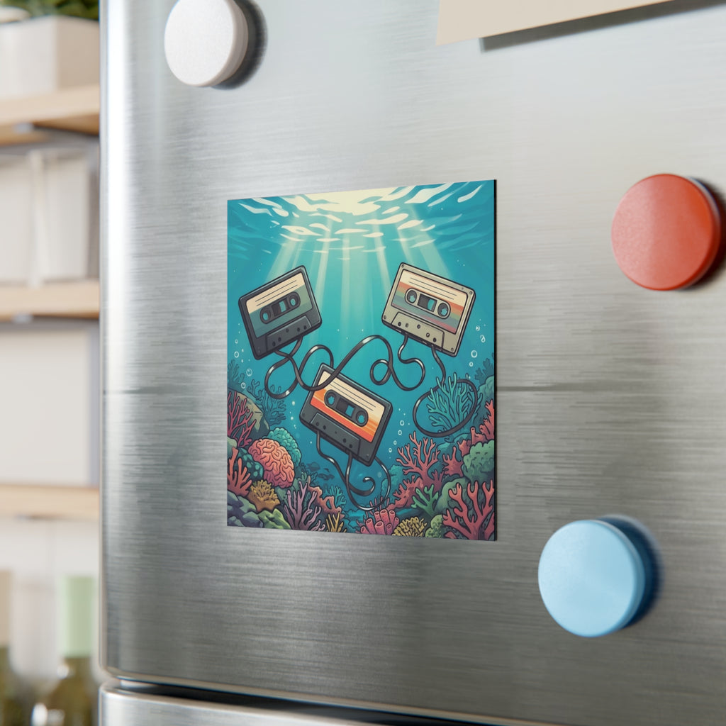 Oceanic Frequency | Square Fridge Magnet