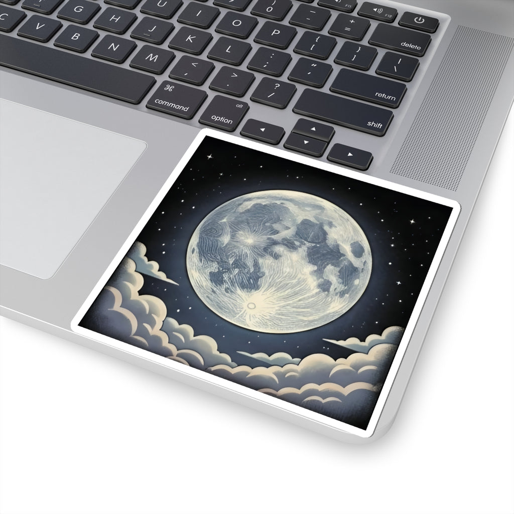 Static Moon | Kiss-Cut Sticker