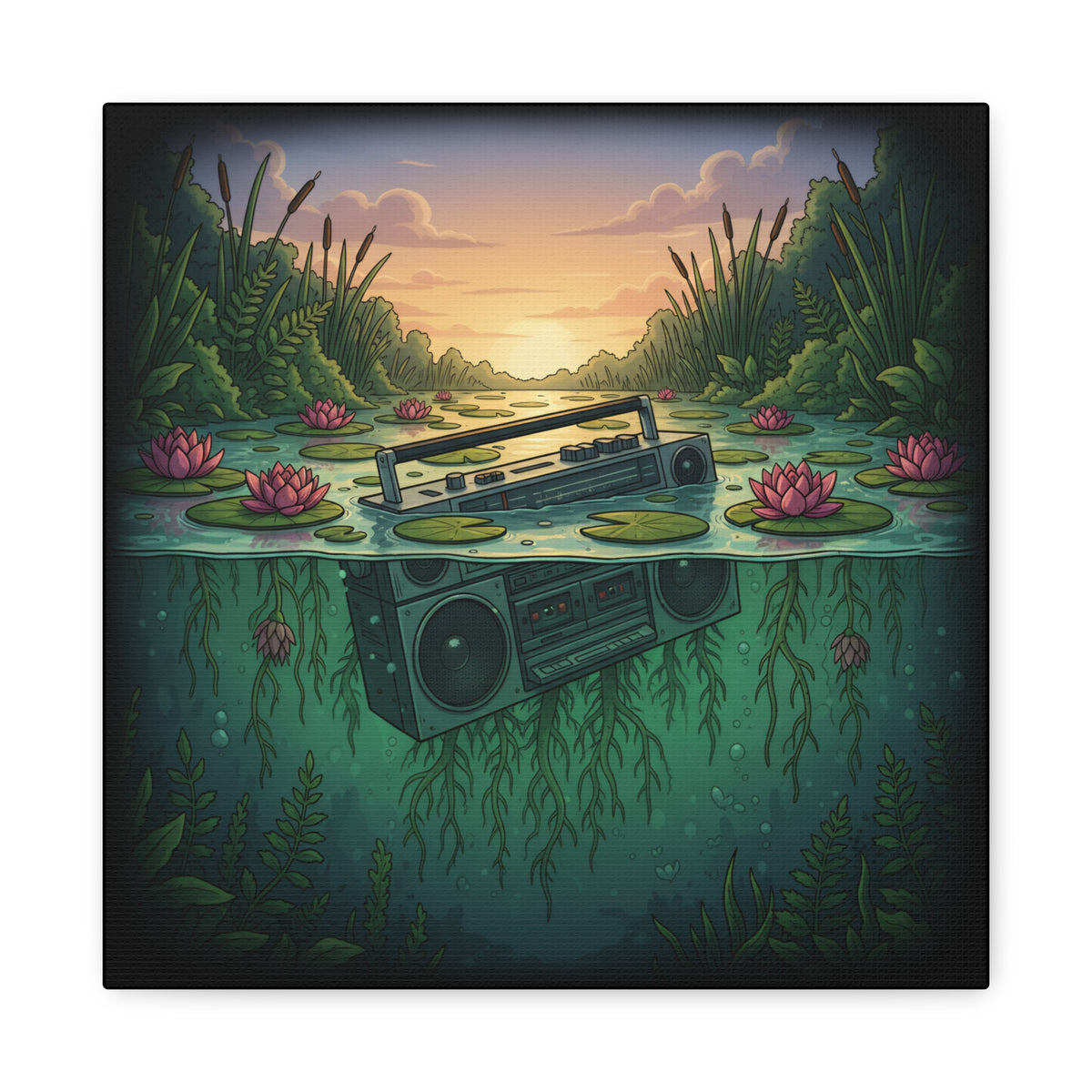 Submerged Frequency | Matte Canvas
