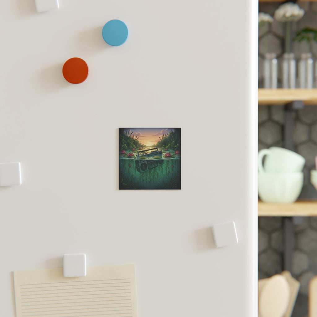 Submerged Frequency | Square Fridge Magnet