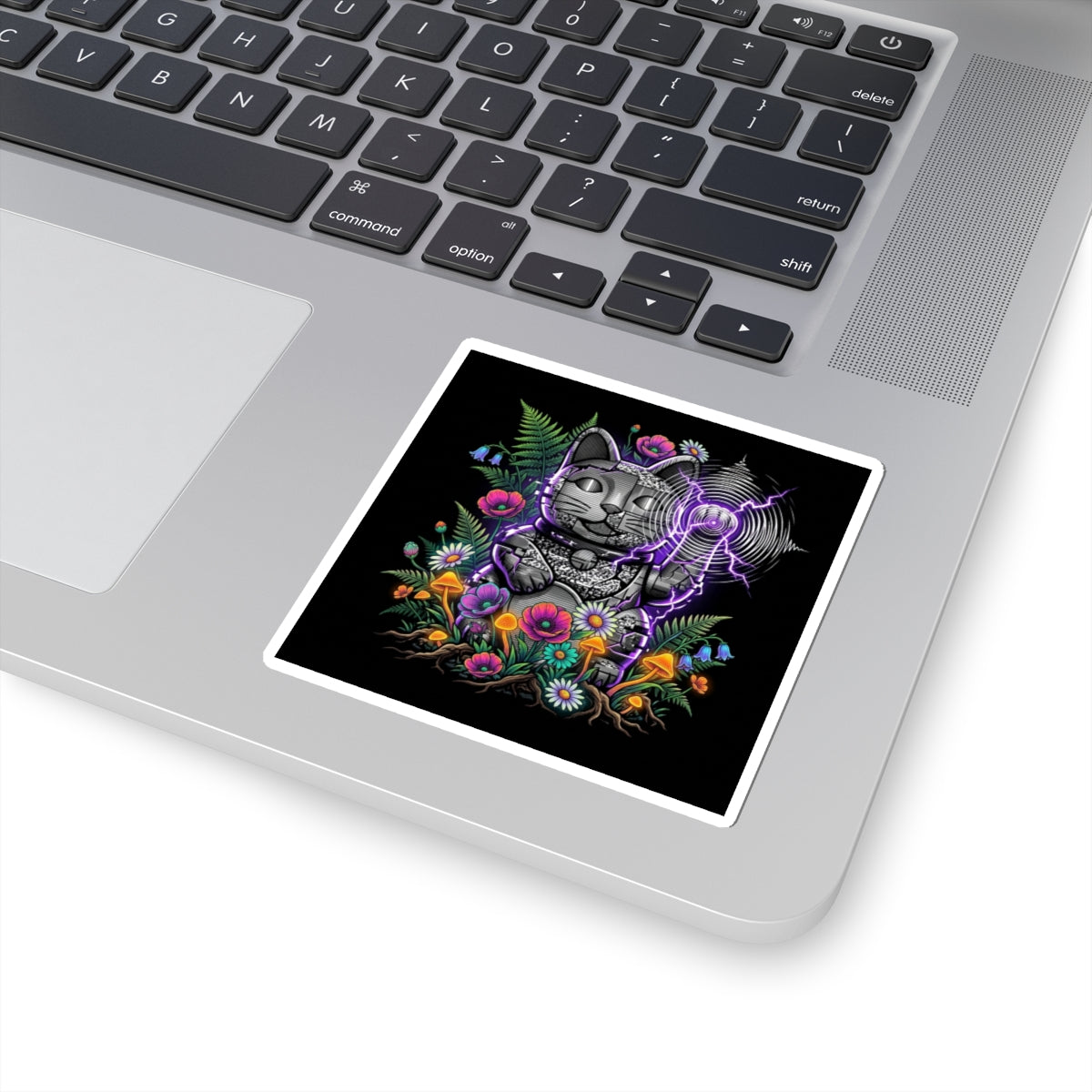 Kinetic Static Cat | Kiss-Cut Sticker - Planet Static