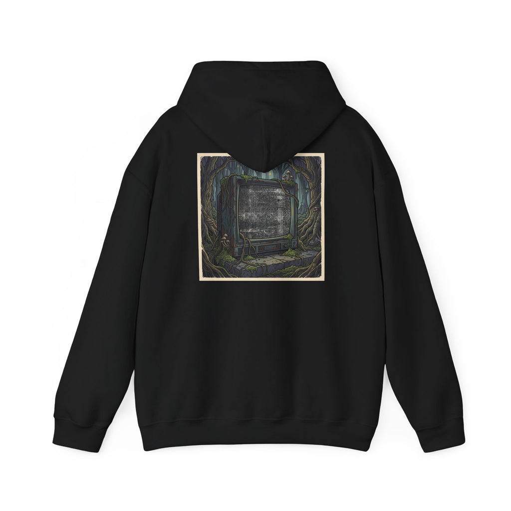 Forest Static | Print on Back Hoodie