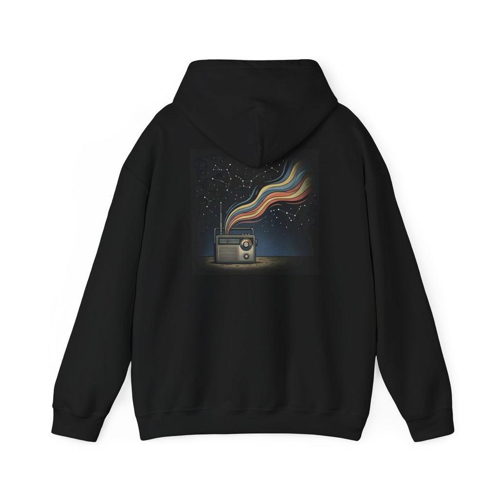 Radio Constellations | Print on Back Hoodie