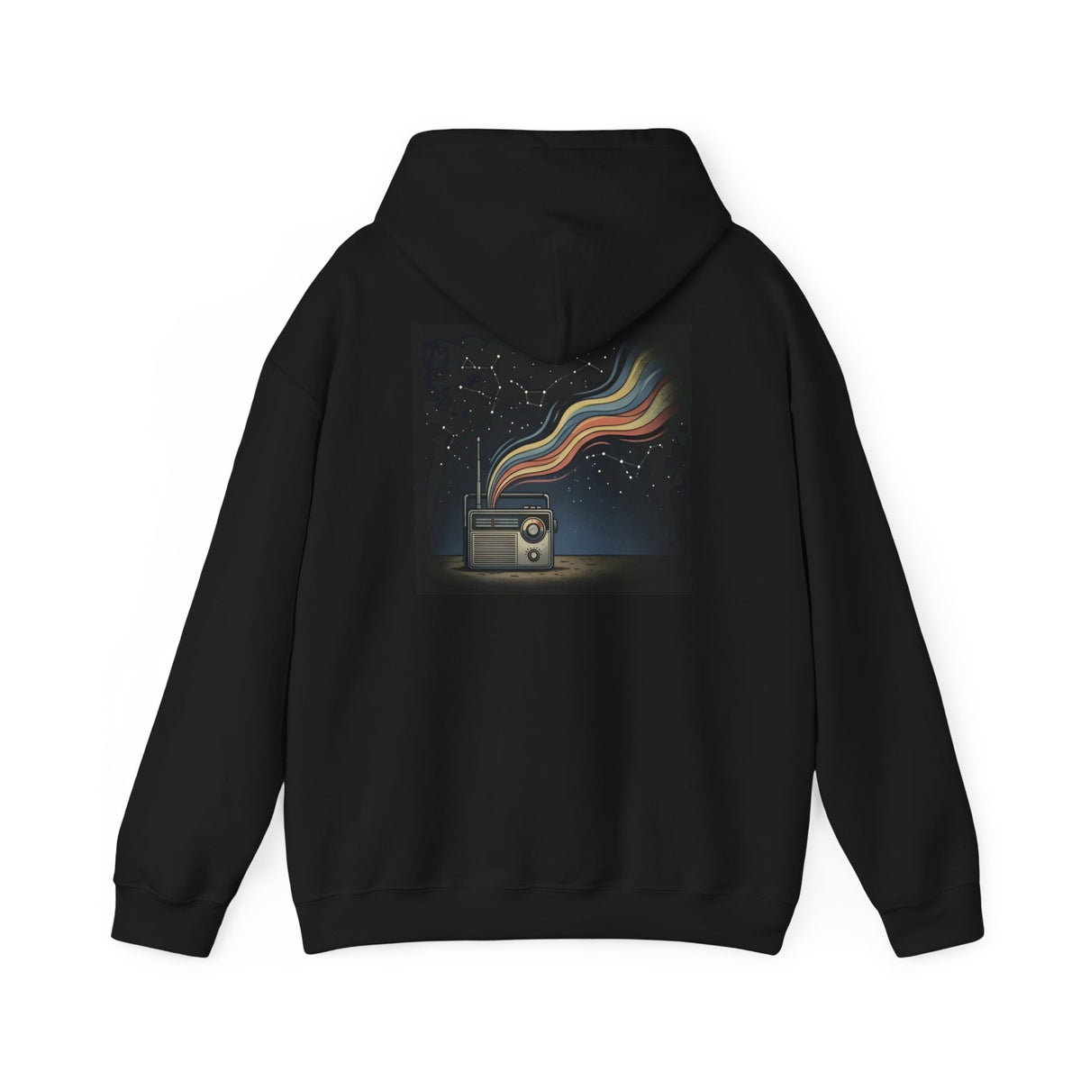 Radio Constellations | Print on Back Hoodie