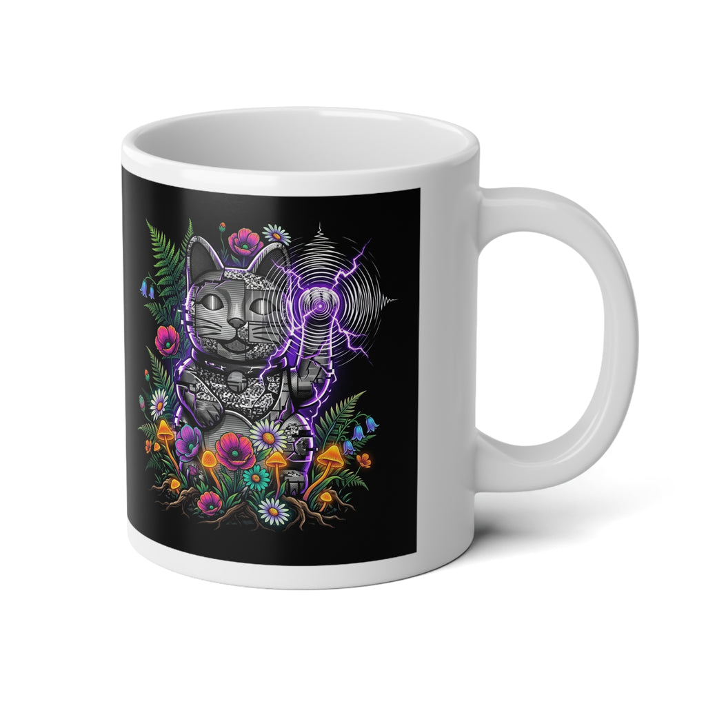 Kinetic Static Cat | 20 oz Coffee Mug