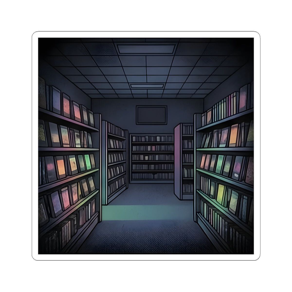 Video Rental Store | Kiss-Cut Sticker