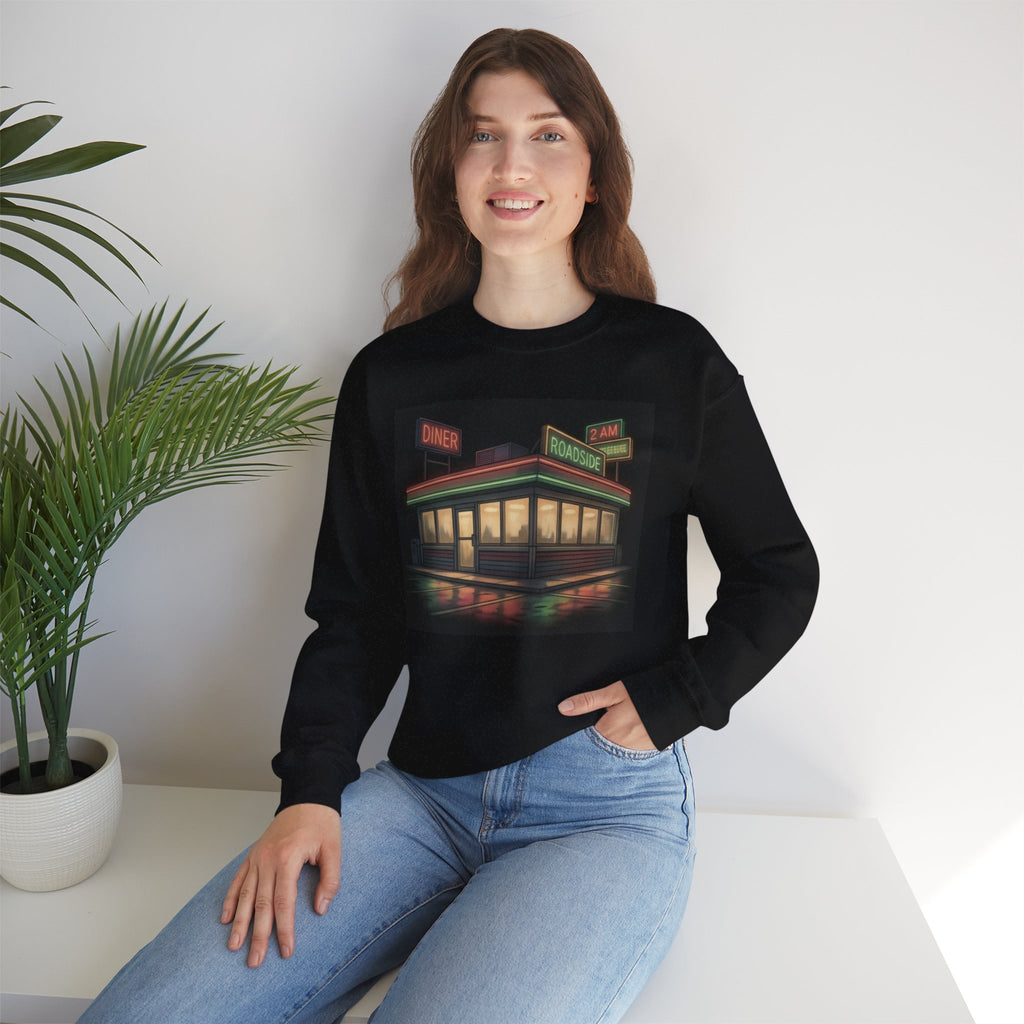 2 AM Roadside Diner | Crewneck Sweatshirt