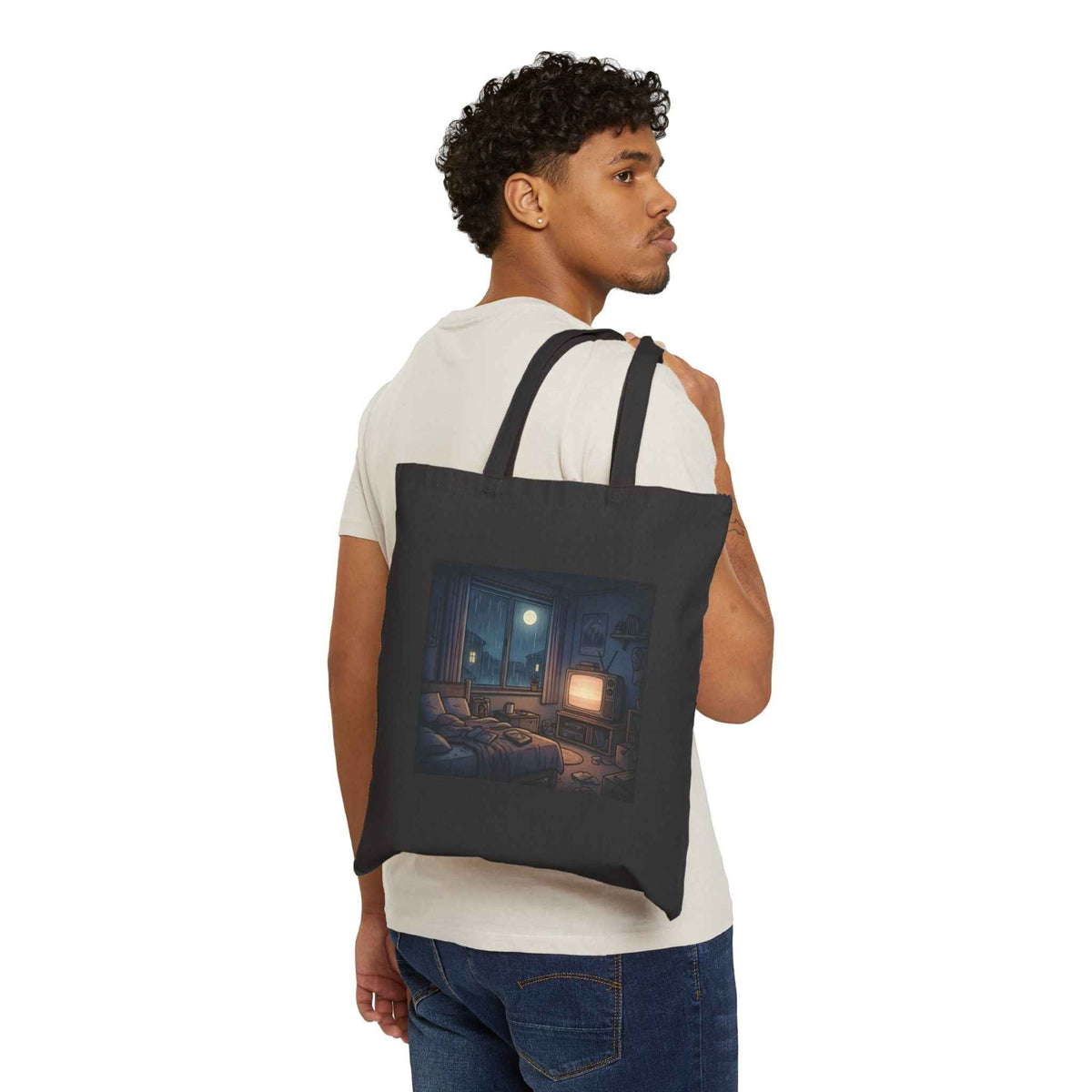 Rainy Bedroom | Tote Bag