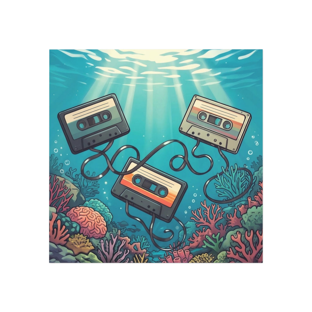 Oceanic Frequency | Square Fridge Magnet