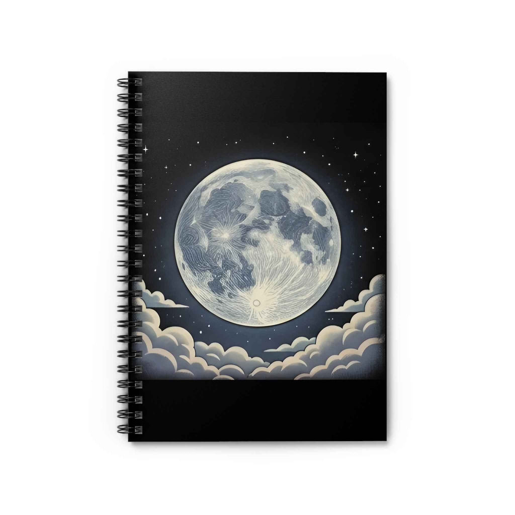 Static Moon | Spiral Bound Notebook