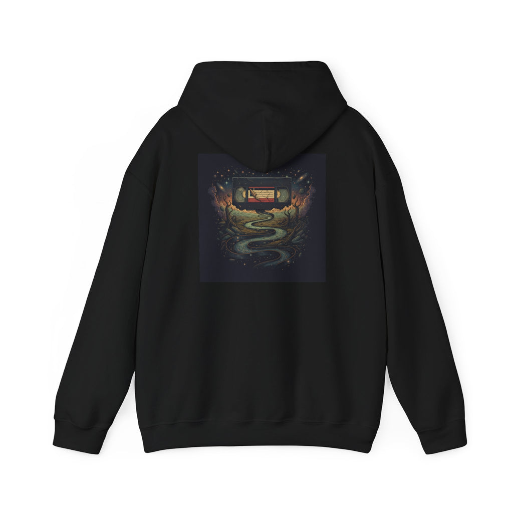 Cosmic Rewind | Print on Back Hoodie