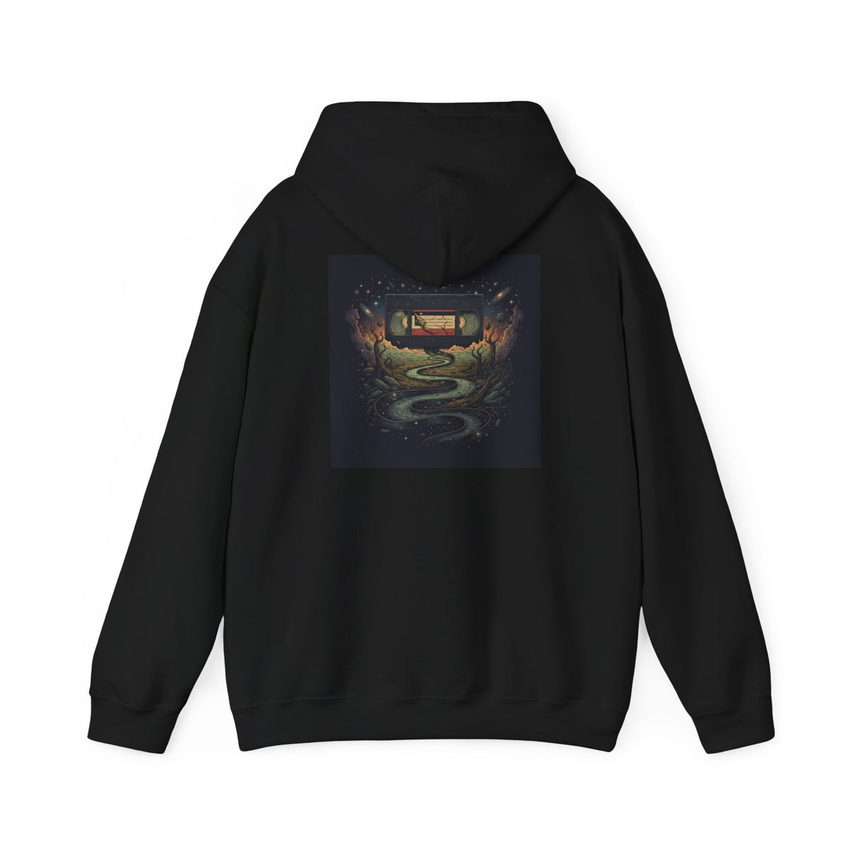 Cosmic Rewind | Print on Back Hoodie